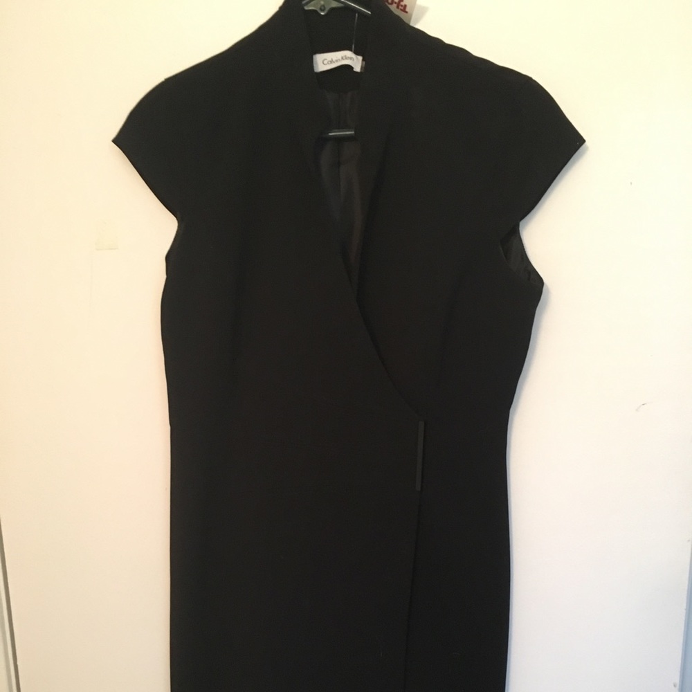 Calvin Klein black dress cap sleeve 6